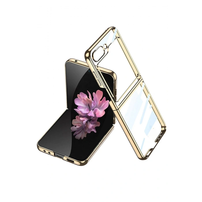 Samsung Galaxy Z Flip 6 Kılıf Fold Element Kapak - Gold
