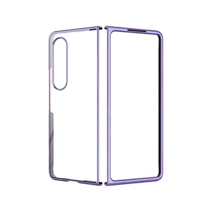 Samsung Galaxy Z Fold 4 Kılıf Fold Element Kapak - Mor