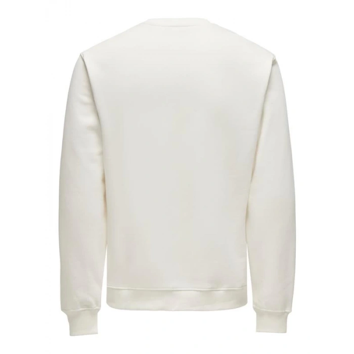 Sıfır Yaka Şardonlu Erkek Sweatshirt