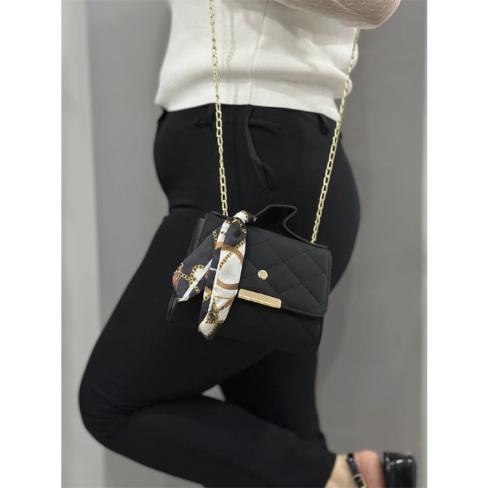 Siyah cilt zoje çanta