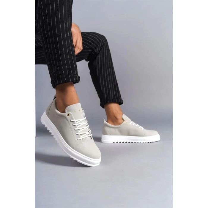 SLW152 Cool Bağcıklı Süet Erkek Günlük Spor Klasik Ayakkabı SBT - Gri