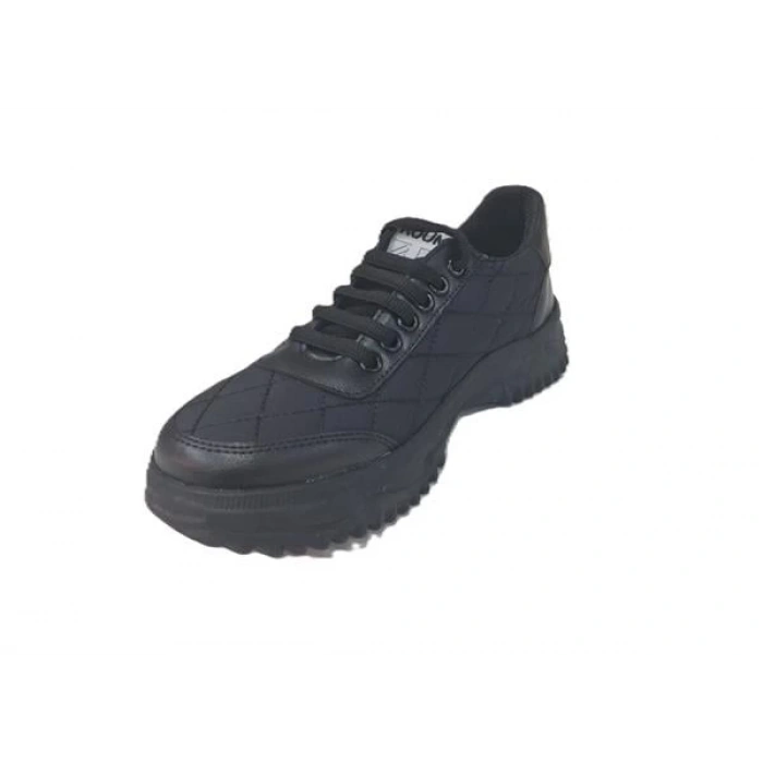 Soft Shell Ve Deri Karışımı Mevsimlik Günlük Kadın Ayakkabı