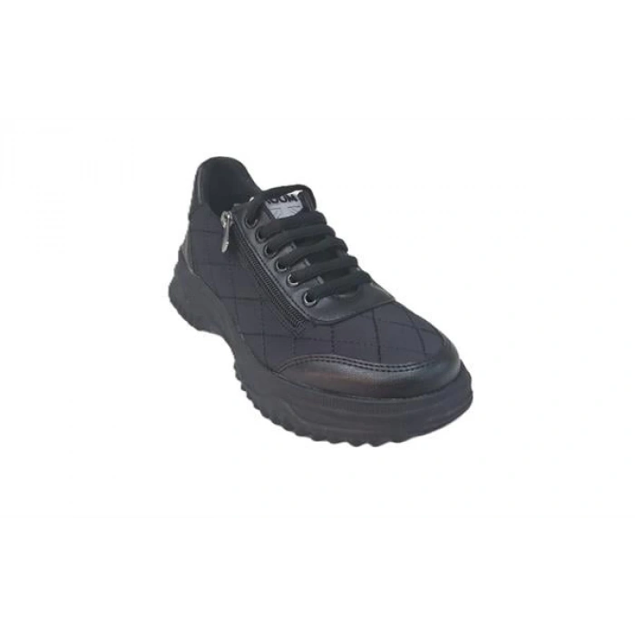 Soft Shell Ve Deri Karışımı Mevsimlik Günlük Kadın Ayakkabı