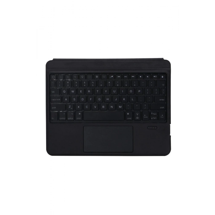 T5207D iPad Pro 11 (2022) Kılıf İnter Ledli Klavyeli Tablet Kılıfı - Siyah