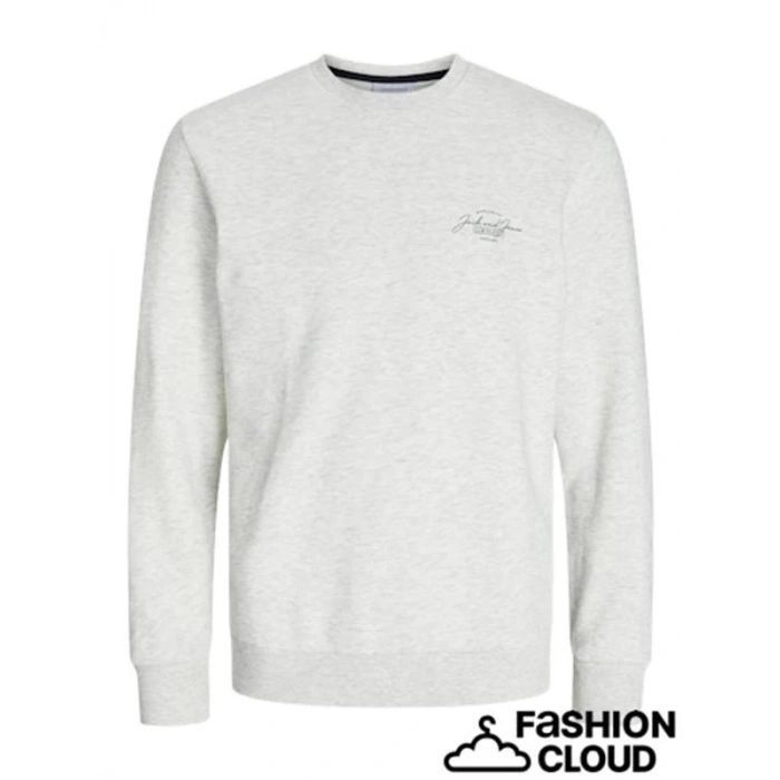 Üç İplik Küçük Baskılı Erkek Sweatshirt