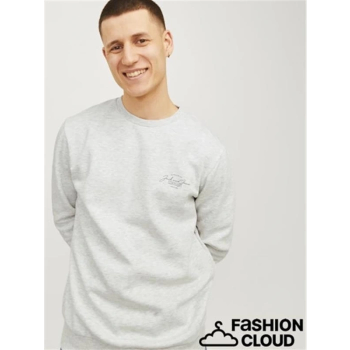 Üç İplik Küçük Baskılı Erkek Sweatshirt