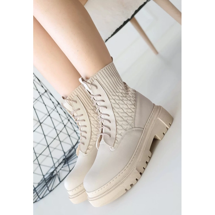 Utag Bej Cilt Bağcıklı Bot