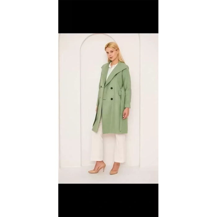 Uzun Düz Kaşe Kaban