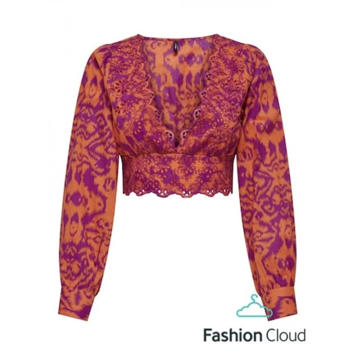 V Yaka Kısan Kadın Bluz