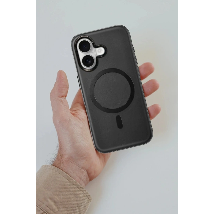 Venco iPhone 16 Puskas Magsafe Kapak - Siyah