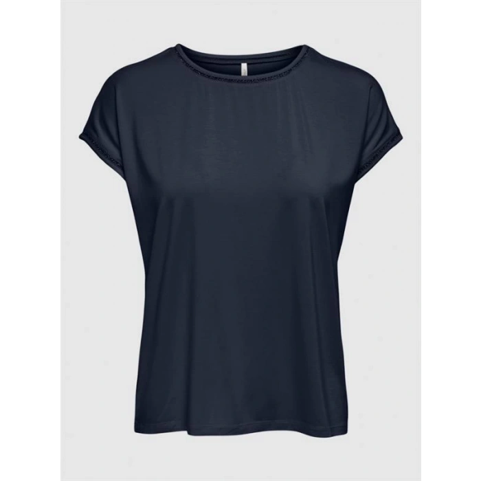 Viskon Yaka Dantel T-Shirt