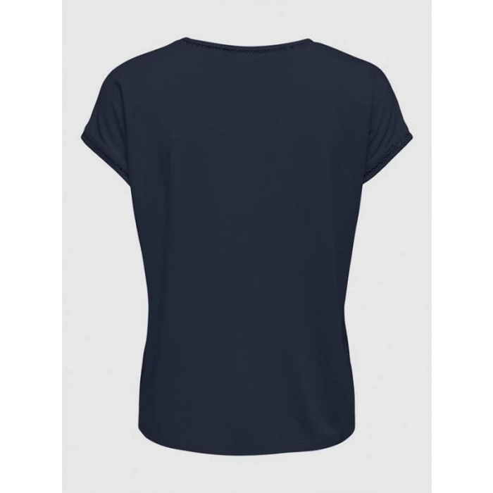 Viskon Yaka Dantel T-Shirt