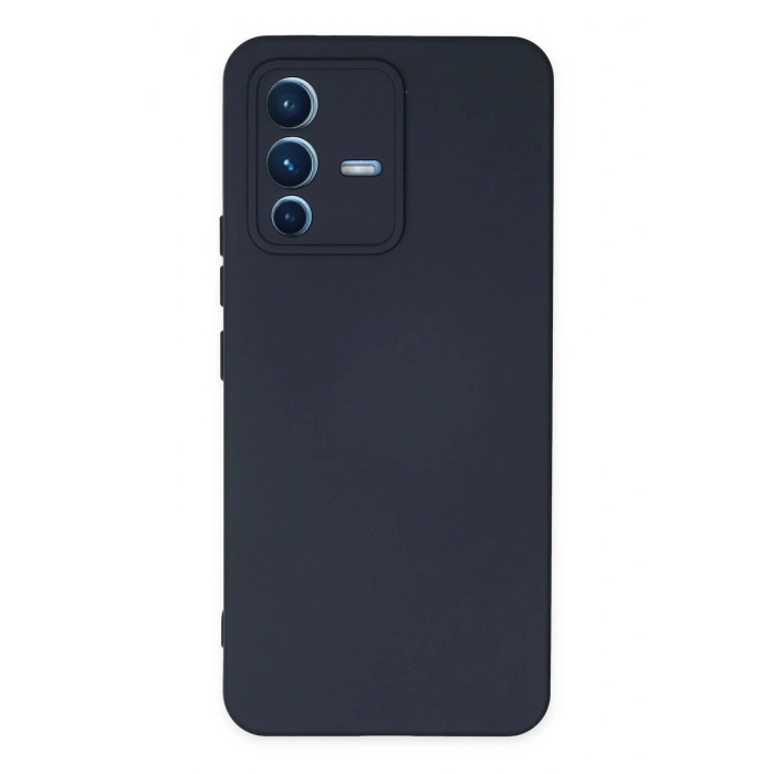 Vivo V23 5G Kılıf Nano içi Kadife Silikon - Lacivert