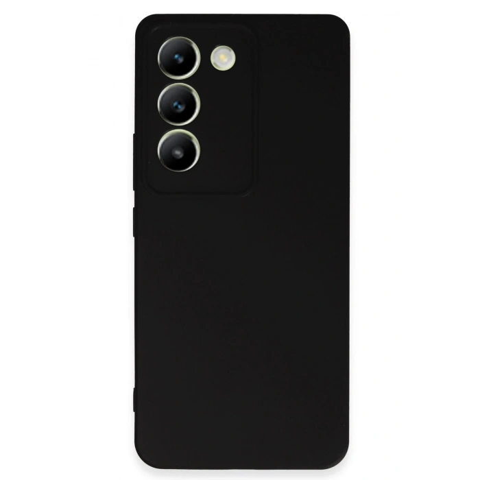 Vivo V30 Lite 4G Kılıf First Silikon - Siyah