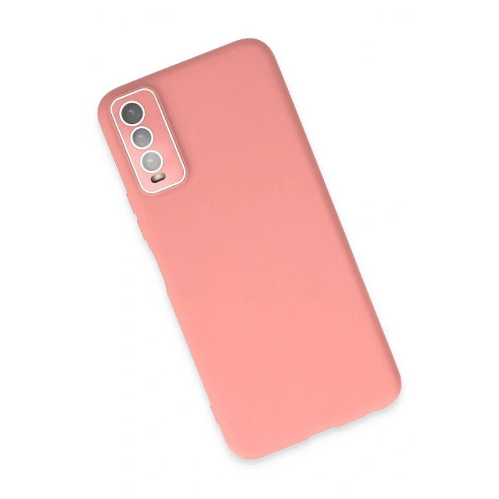 Vivo Y11S Kılıf Lansman Glass Kapak - Pembe