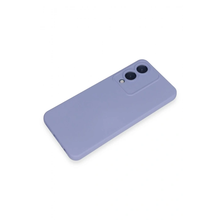 Vivo Y17S Kılıf Nano içi Kadife Silikon - Lila