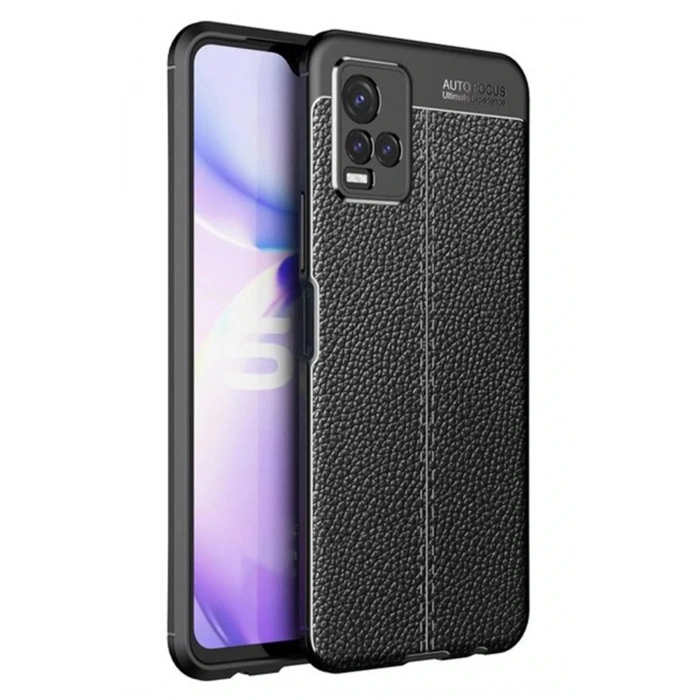 Vivo Y21S Kılıf Auto Focus Kapak - Siyah