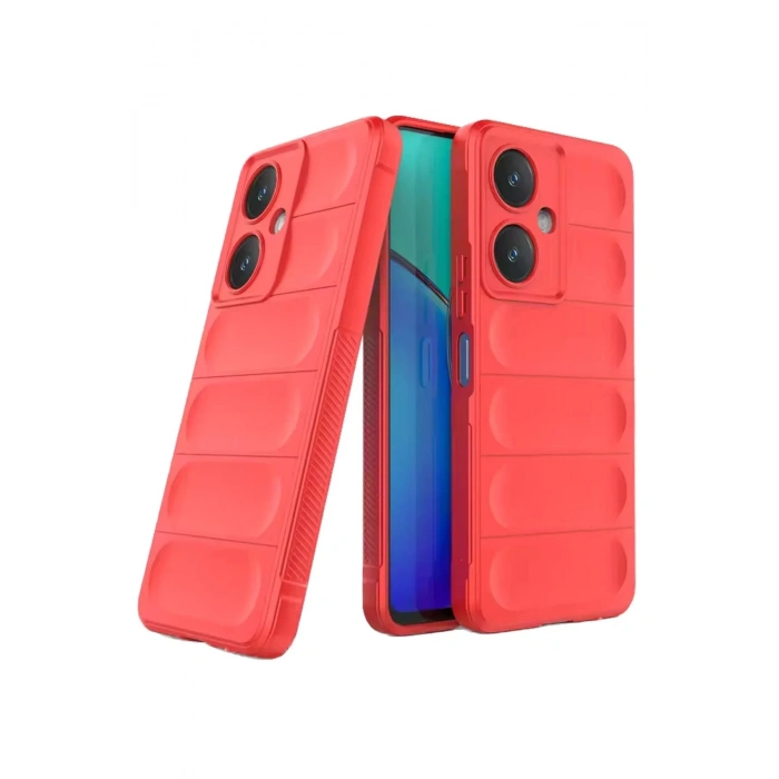 Vivo Y27 Kılıf Optimum Silikon - Kırmızı