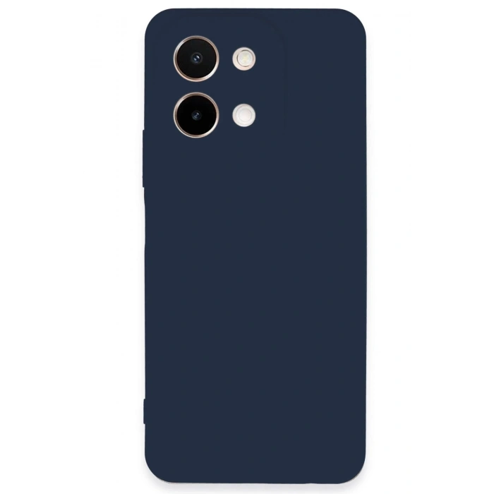 Vivo Y28 Kılıf First Silikon - Lacivert