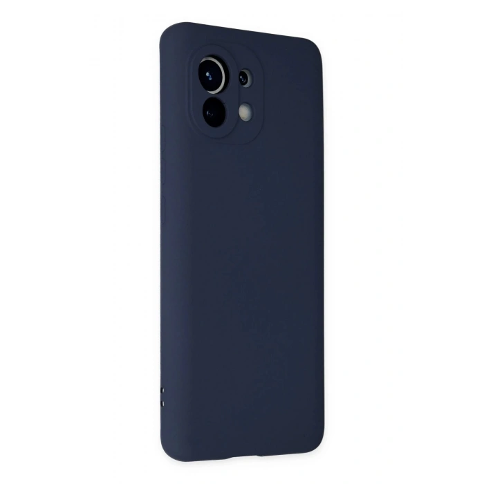 Xiaomi Mi 11 Kılıf Nano içi Kadife Silikon - Lacivert