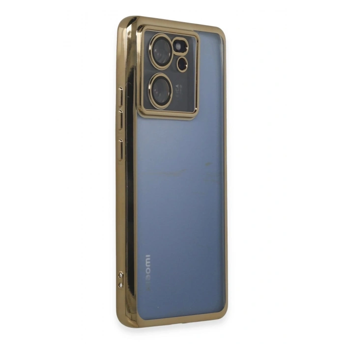 Xiaomi Mi 13T Kılıf Lensli Silikon - Gold