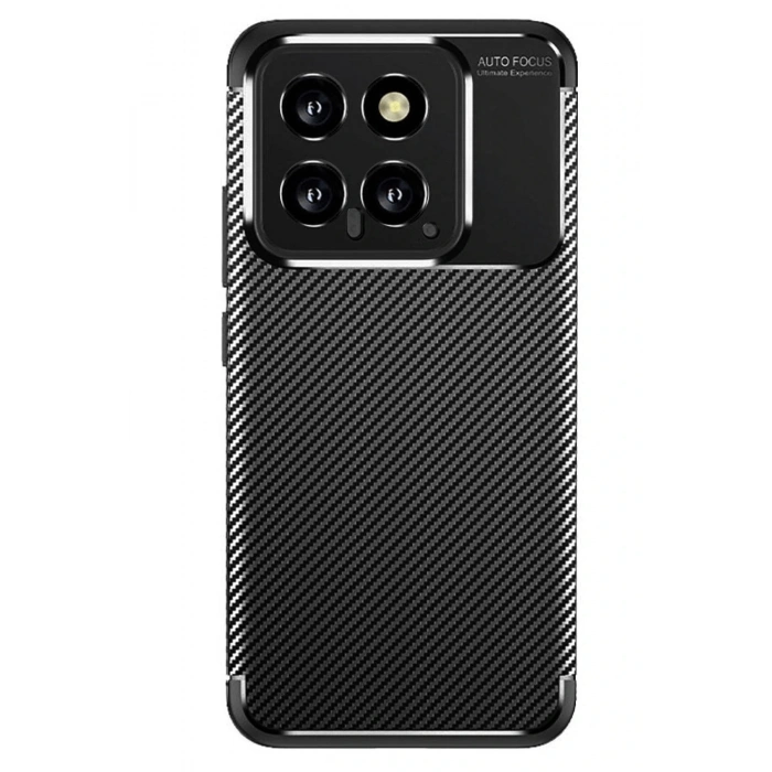 Xiaomi Mi 14T Kılıf Auto Focus Karbon Kapak - Siyah