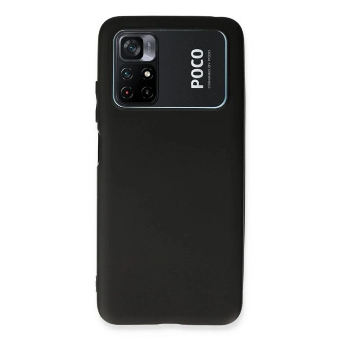 Xiaomi Poco M4 Pro 4G Kılıf First Silikon - Siyah