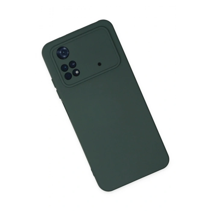 Xiaomi Poco M4 Pro 4G Kılıf Nano içi Kadife Silikon - Koyu Yeşil