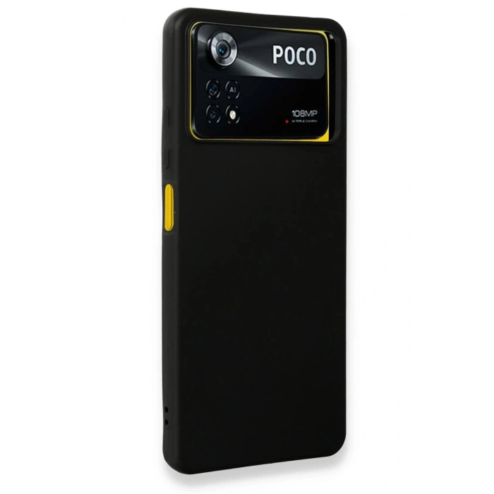 Xiaomi Poco X4 Pro 5G Kılıf First Silikon - Siyah