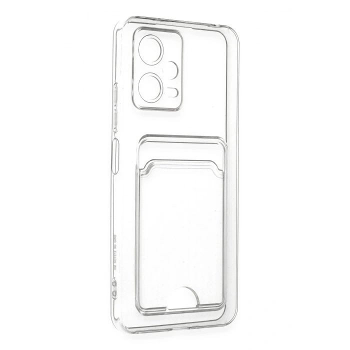 Xiaomi Poco X5 5G Kılıf Kart Şeffaf Silikon - Şeffaf