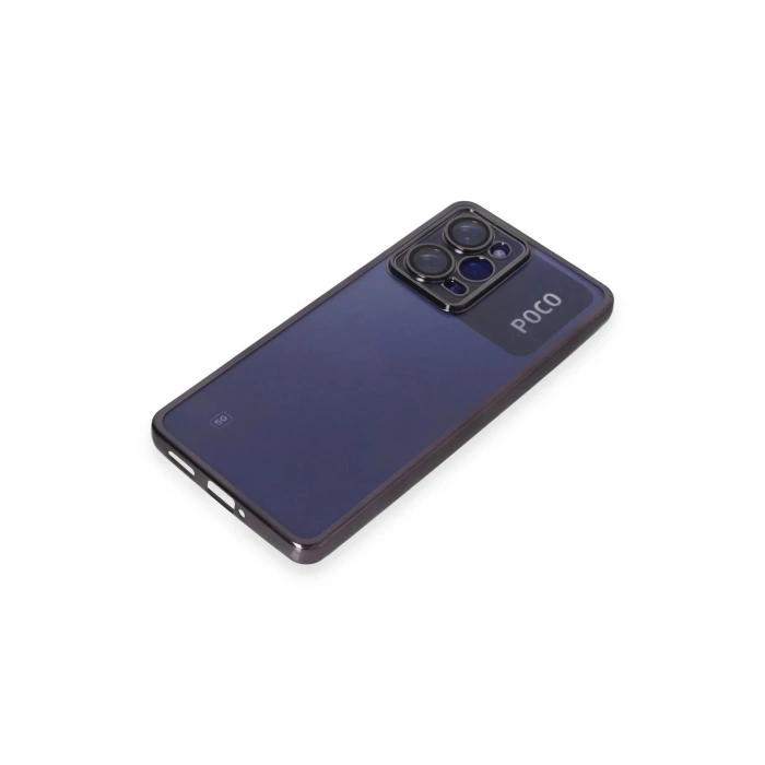 Xiaomi Poco X5 Pro 5G Kılıf Lensli Silikon - Mor