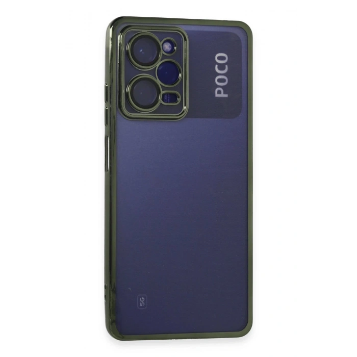 Xiaomi Poco X5 Pro 5G Kılıf Lensli Silikon - Yeşil