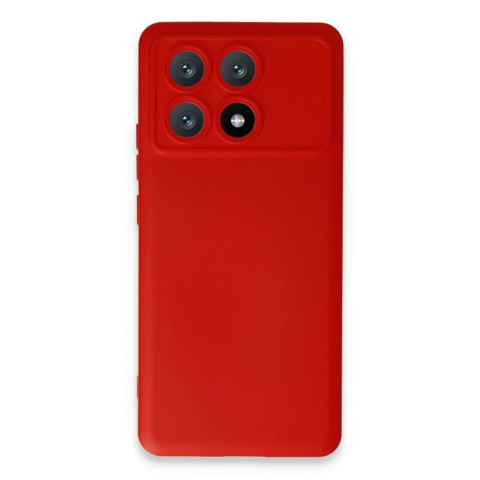 Xiaomi Poco X6 Pro Kılıf Nano içi Kadife Silikon - Kırmızı