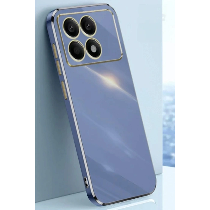 Xiaomi Poco X6 Pro Kılıf Volet Silikon - Mavi