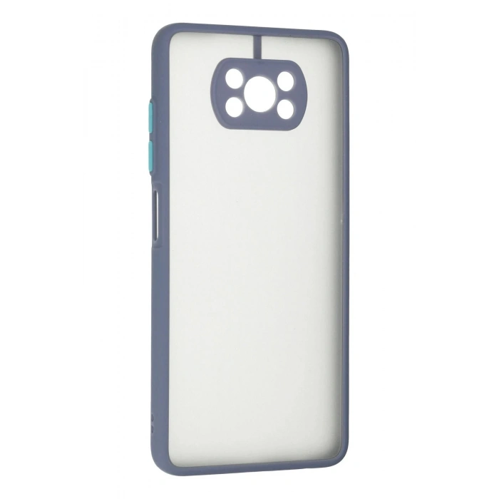 Xiaomi Pocophone X3 Kılıf Montreal Silikon Kapak - Gri