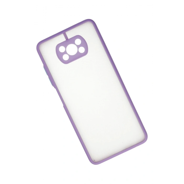 Xiaomi Pocophone X3 Kılıf Montreal Silikon Kapak - Mor