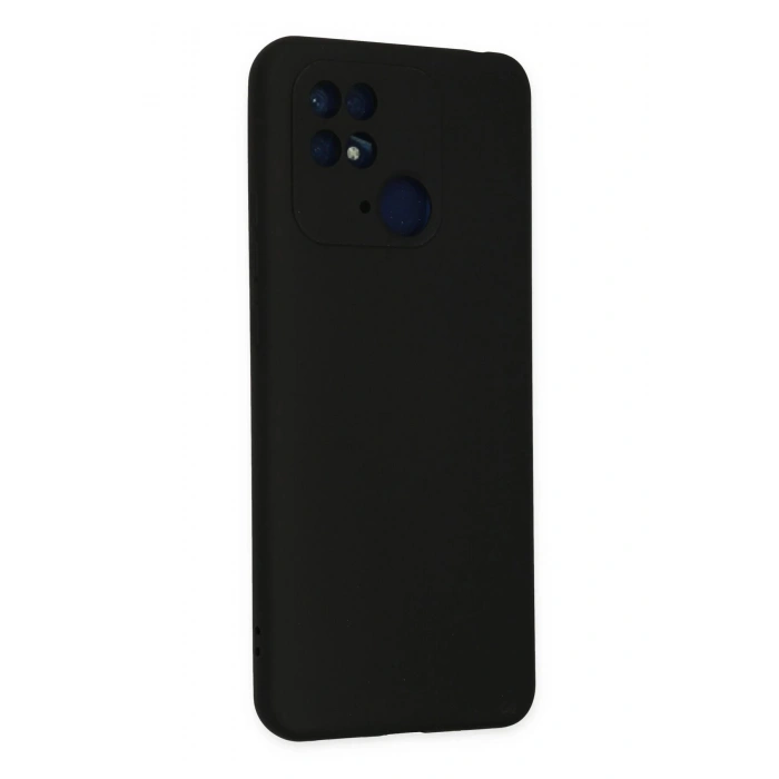 Xiaomi Redmi 10C Kılıf Nano içi Kadife Silikon - Siyah