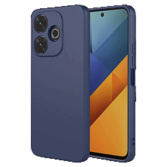 Xiaomi Redmi 13 4G Kılıf Nano içi Kadife Silikon - Lacivert