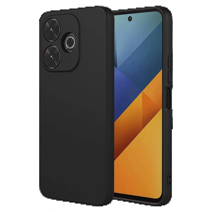 Xiaomi Redmi 13 4G Kılıf Nano içi Kadife Silikon - Siyah