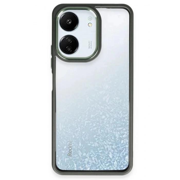 Xiaomi Redmi 13C Kılıf Power Silikon - Koyu Yeşil