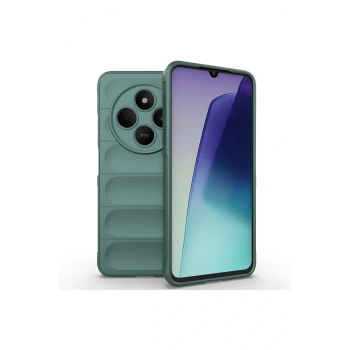 Xiaomi Redmi 14C Kılıf Optimum Silikon - Koyu Yeşil