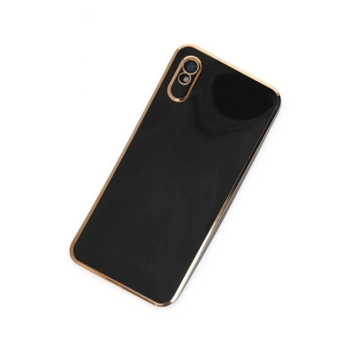 Xiaomi Redmi 9A Kılıf Volet Silikon - Siyah