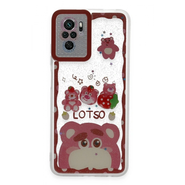 Xiaomi Redmi Note 10 Kılıf Sweet Desenli Silikon Kapak - Pembe