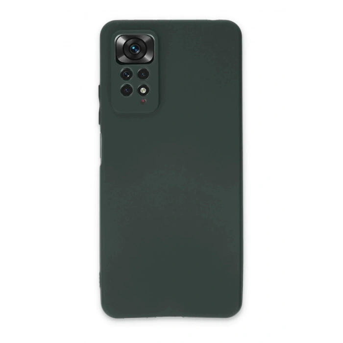 Xiaomi Redmi Note 11 Pro Kılıf First Silikon - Koyu Yeşil