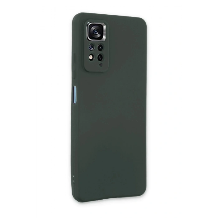 Xiaomi Redmi Note 11 Pro Kılıf First Silikon - Koyu Yeşil