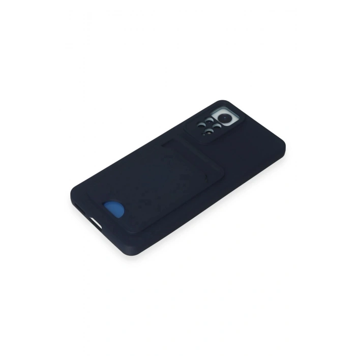 Xiaomi Redmi Note 12 Pro 4G Kılıf Kelvin Kartvizitli Silikon - Lacivert