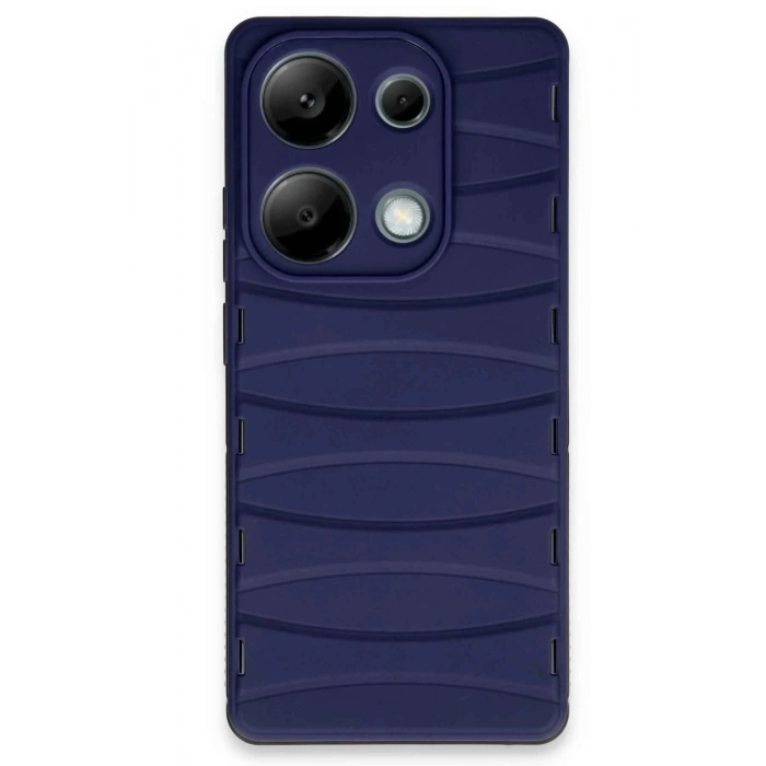 Xiaomi Redmi Note 13 Pro 4G Kılıf Bibercas Silikon Kapak - Lacivert