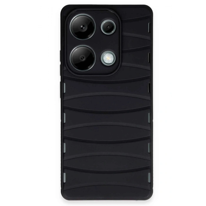 Xiaomi Redmi Note 13 Pro 4G Kılıf Bibercas Silikon Kapak - Siyah