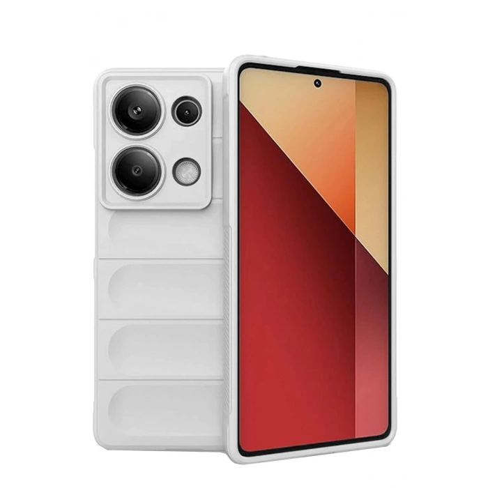 Xiaomi Redmi Note 13 Pro 4G Kılıf Optimum Silikon - Krem