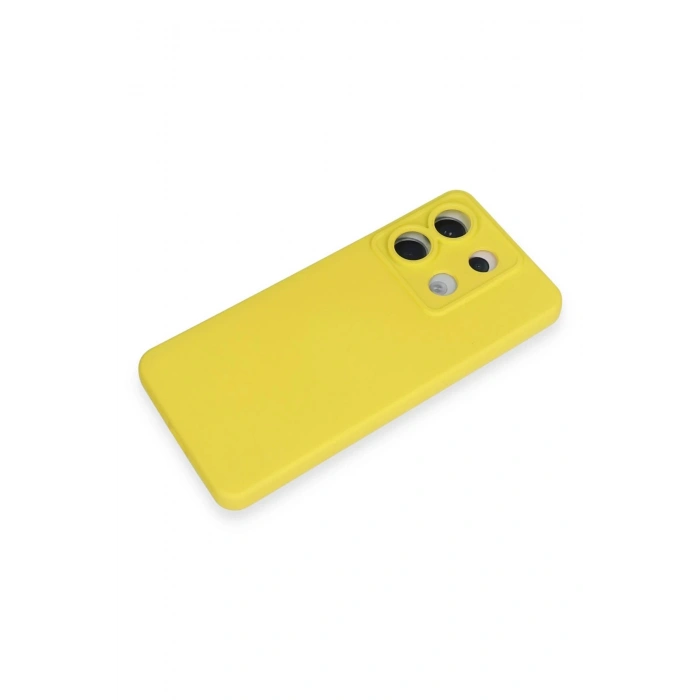 Xiaomi Redmi Note 13 Pro 5G Kılıf Nano içi Kadife Silikon - Sarı